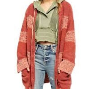 Free People Southport Oversized Beach Cardigan